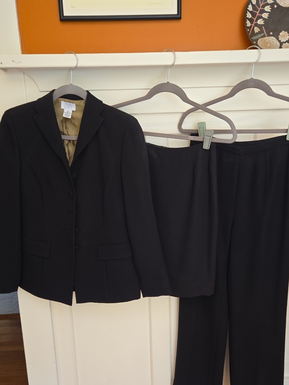 LOFT Black Women's Suit Jacket and Matching Trousers